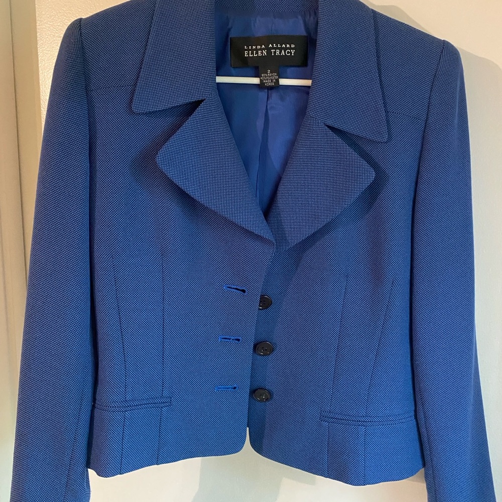 Ellen Tracy Women's Royal Blue Blazer